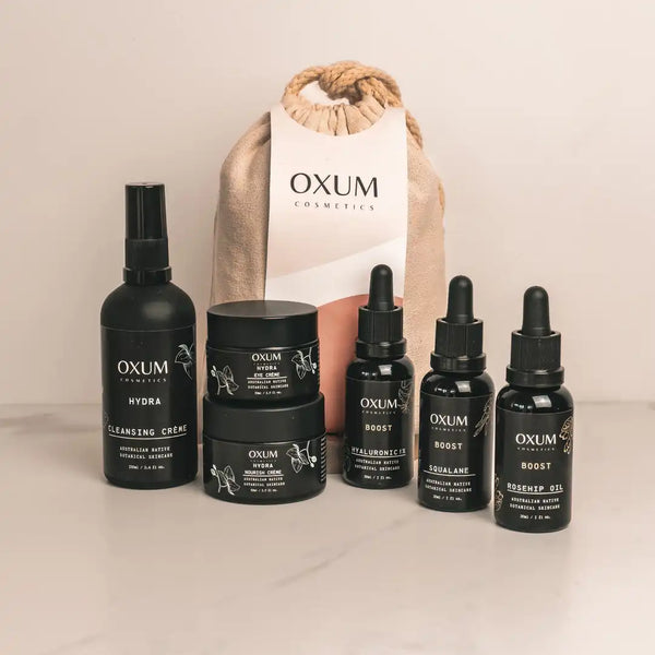 Oxum anti aging skincare kit with six products