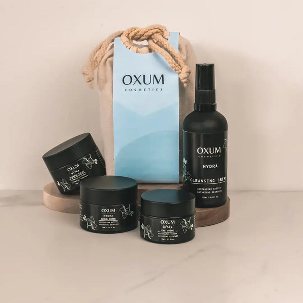 four products skincare kit called hydra bundle